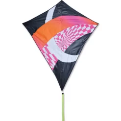 Kites 52 In. Travel Diamond Kite - Hot Tronic