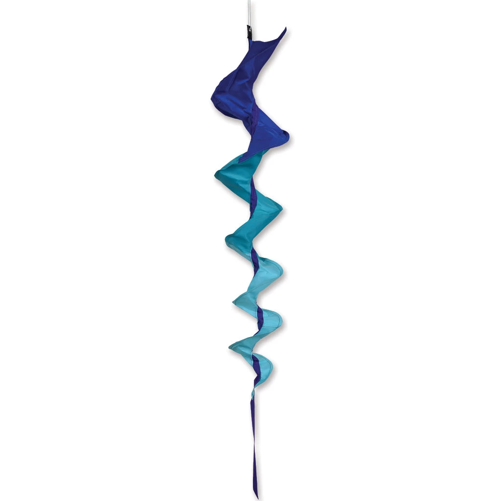 SoundWinds Medium Fusilli Spinning Windsock - Blue Windsocks 1 SoundWinds Medium Fusilli Spinning Windsock - Blue Windsocks