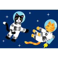 Accent Home & Garden Everyday Windsocks Embroidered Applique Windsock - Space Cats
