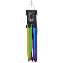 Accent Home & Garden Accent Mini Pet Windsock - Black Labrador Retriever