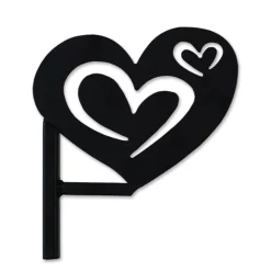 Accent Home & Garden Hearts Flag Finial