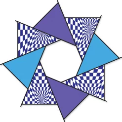 20 In. F-Stop Spinner For Kites And Line - Cool Op-Art