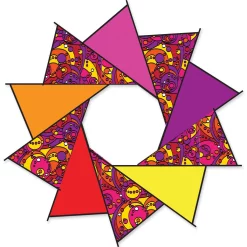 Collections Kites 40 In. F-Stop Spinner For Kites And Line - Warm Orbit Line Laundry