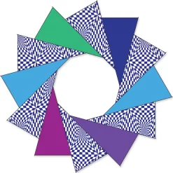 Collections Kites 80 In. F-Stop Spinner For Kites And Line - Cool Op-Art