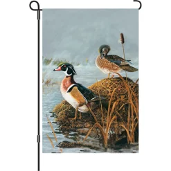 Accent Home & Garden 12 In. Flag - Steamy Wood Ducks