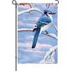 Accent Home & Garden 12 In. Flag - Winter Blue Jay