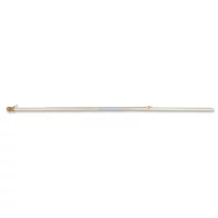 Accent Home & Garden 72 In. 2-Piece Wood Flag Pole W/ Plastic Sleeve