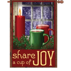 Accent Home & Garden Accent 28 In. Flag - Cup Of Joy